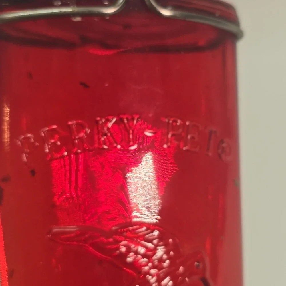 Perky Pet Hummingbird Feeder Nectar Garden Antique Decorative Glass 16oz Red